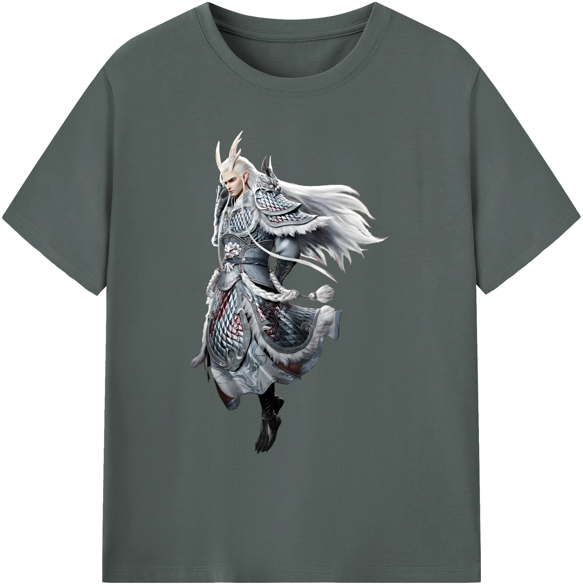 （画像用） Ne Zha 2 ナタ 魔童の大暴れ 綿100％ メンズ半袖Tシャツ｜肌触りやわらか＆通気性